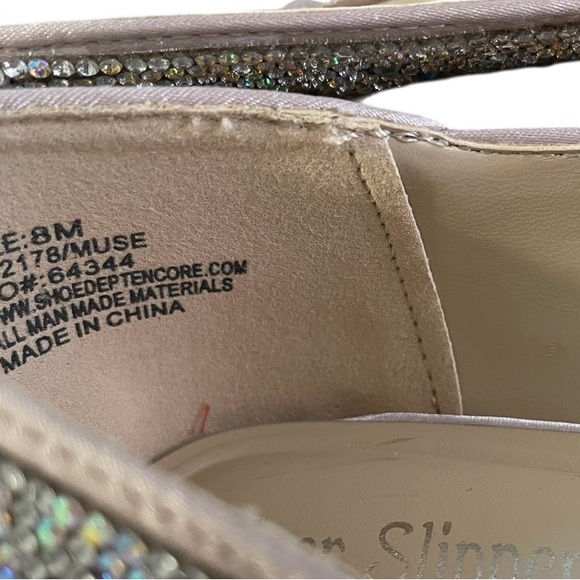 Silver Slipper Beaded Sparkling Flats, Size 8M, NWOT, Sparkling. - Picture 11 of 11